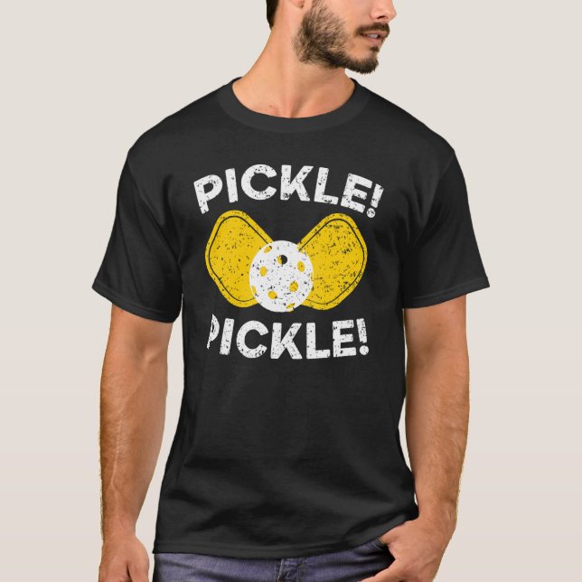 Pickle Pickle Paddle Sport Coach Pickleball Player T-Shirt (Vorderseite)