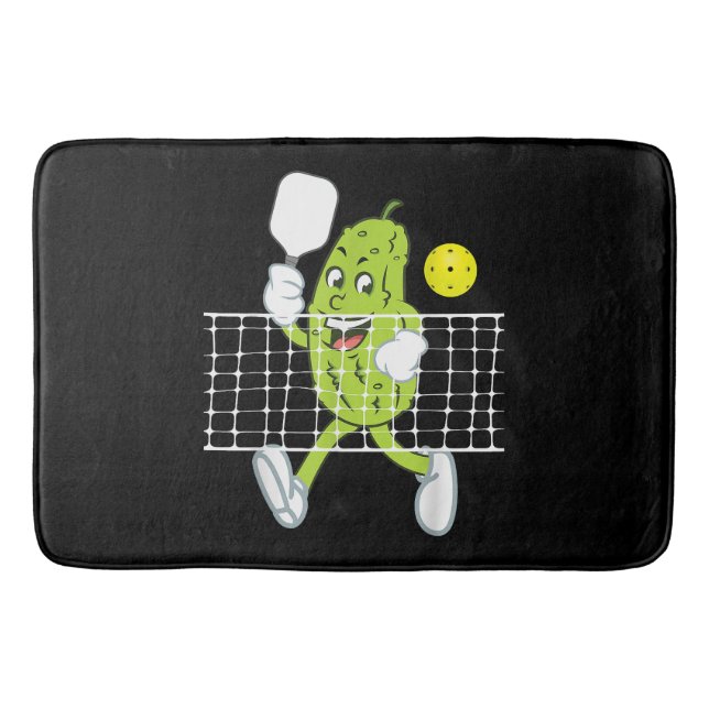 Pickle Playing Pickleball - Funny Pickleball Paddl Badematte (Vorderseite)