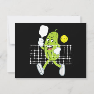 Pickle Playing Pickleball - Funny Pickleball Paddl Feiertagskarte