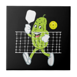 Pickle Playing Pickleball - Funny Pickleball Paddl Fliese