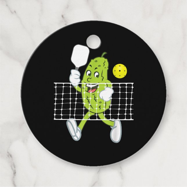 Pickle Playing Pickleball - Funny Pickleball Paddl Geschenkanhänger (Vorderseite)