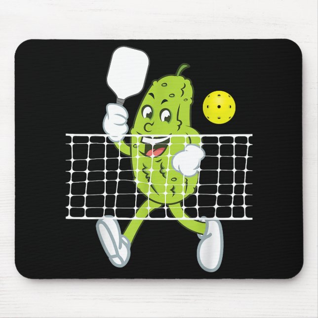 Pickle Playing Pickleball - Funny Pickleball Paddl Mousepad (Vorne)