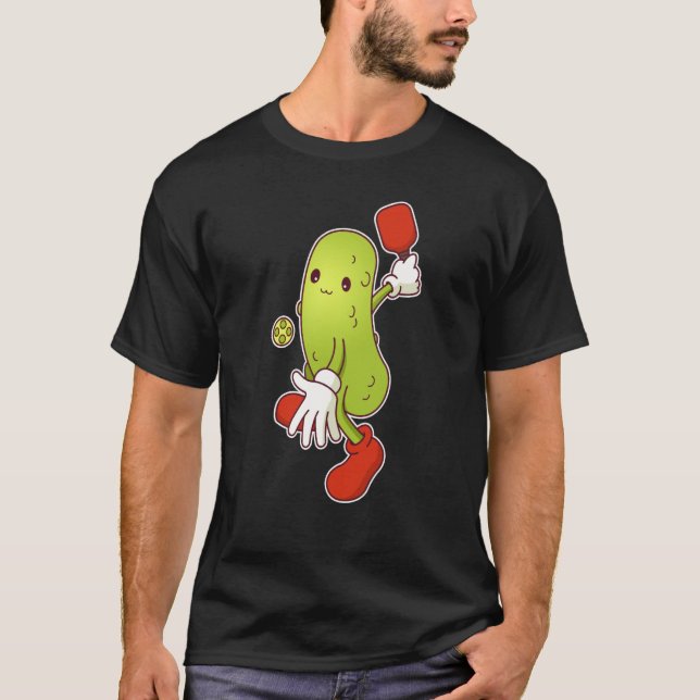 Pickle Playing Pickleball T-Shirt (Vorderseite)