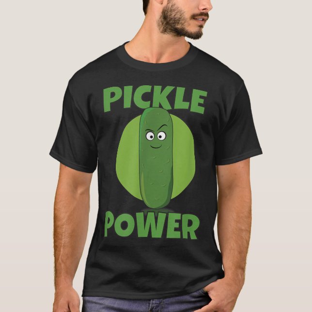 Pickle Power I Liebe Pickles T-Shirt (Vorderseite)