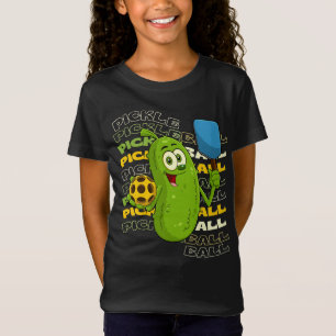 Pickle Power! Niedliche Pickleball-Kinder T-Shirt