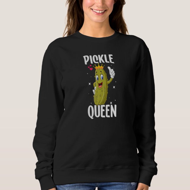 Pickle queen girls Cucumber Sweatshirt (Vorderseite)