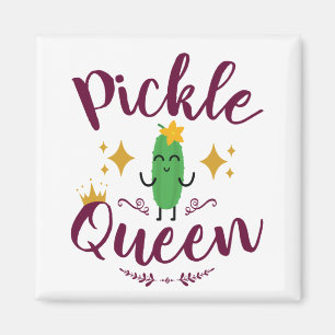 Pickle Queen Pickles Lover Girls Magnet
