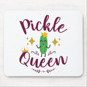 Pickle Queen Pickles Lover Girls Mousepad