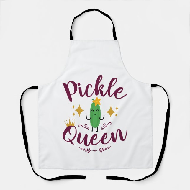 Pickle Queen Pickles Lover Girls Schürze (Vorderseite)