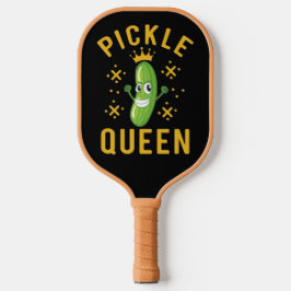 Pickle Queen Typografie Sportzubehör Pickleball Schläger