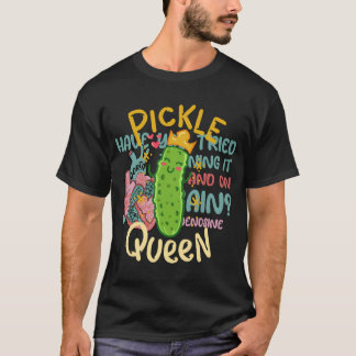 Pickle Queen Vegan Funny Cucumber Gemüse T-Shirt
