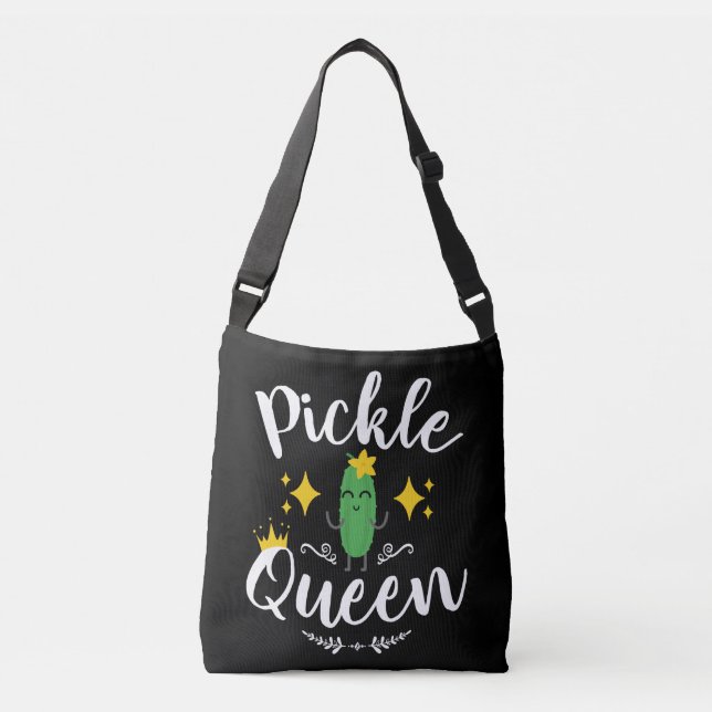 Pickle Queen Women Pickles Lover Tragetaschen Mit Langen Trägern (Vorderseite)