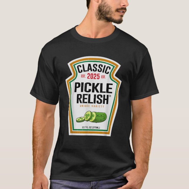 Pickle Relish Condiment DIY Halloween Costume Matc T-Shirt (Vorderseite)