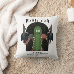 Pickle Rick - Ich bin ein Wissenschaftlicher Zitat Kissen