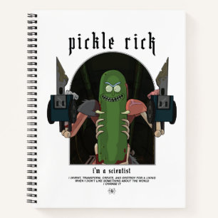 Pickle Rick - Ich bin ein Wissenschaftlicher Zitat Notizbuch