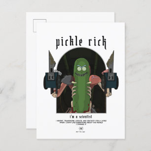 Pickle Rick - Ich bin ein Wissenschaftlicher Zitat Postkarte