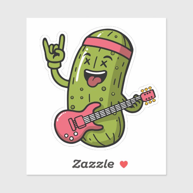 Pickle Rockstar Aufkleber (Blatt)