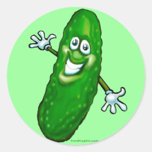 Pickle Runder Aufkleber
