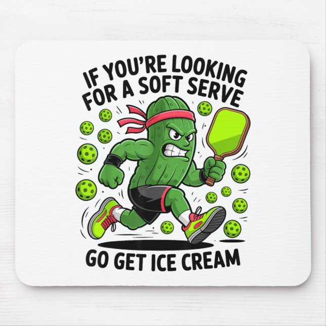 Pickle spielt Pickle Ball lustiger Pickleball-Lieb Mousepad (Vorne)
