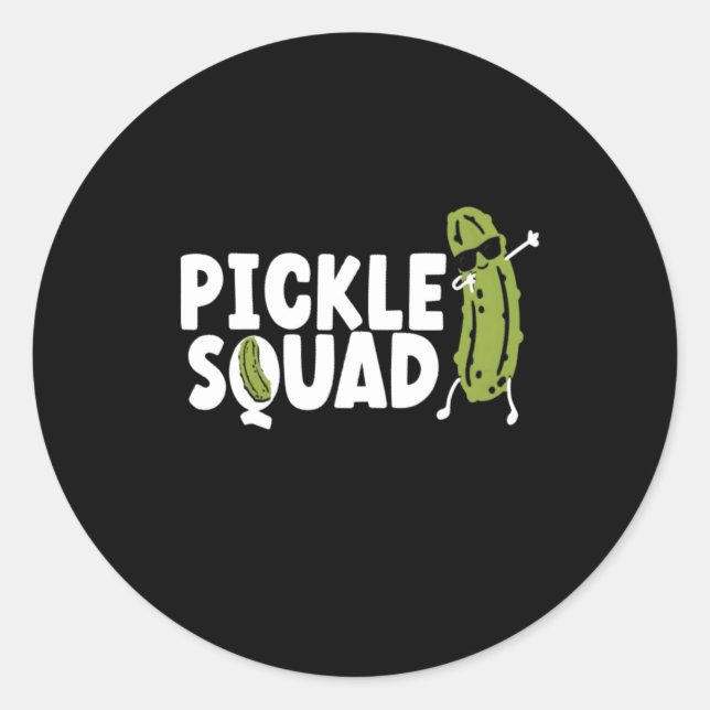 Pickle Squad für Pickle Runder Aufkleber (Vorderseite)