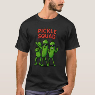 Pickle Squad Veganer Food Lover Dabbing Jungen Mäd T-Shirt