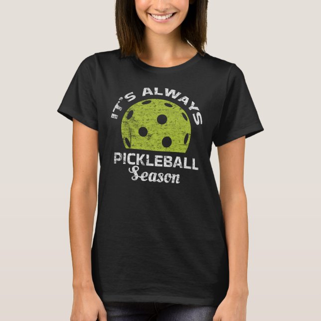 Pickleall Lover Sport Saison Grafik Design T-Shirt (Vorderseite)
