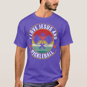 PicklebalI Liebe Jesus und Pickleball Funny Zitat T-Shirt