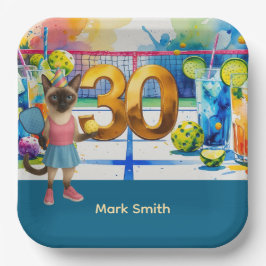 Pickleball 30. Geburtstag Party Pappteller