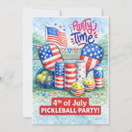 PICKLEBALL 4th of July Pickleball Party Invitation Einladung