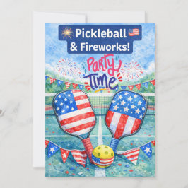 PICKLEBALL 4th of July Pickleball Party Invitation Einladung