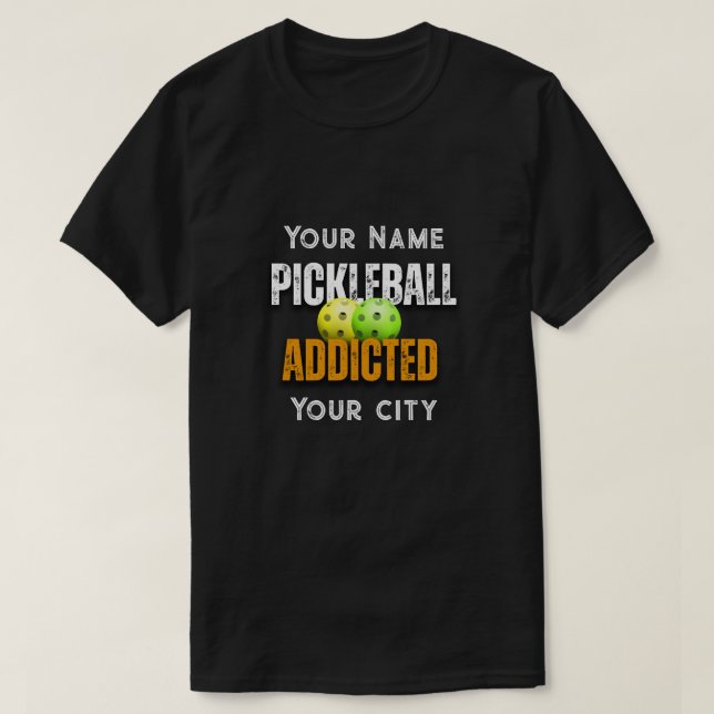 Pickleball Addict T-Shirt (Design vorne)