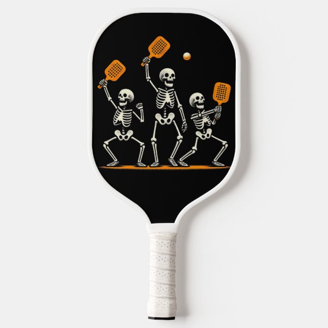 Pickleball Afterlife – Skeletons Serve Sass Schläger (Rückseite)