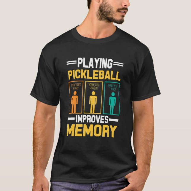 Pickleball Aiming Paddle Pickleball Player Fun H T-Shirt (Vorderseite)