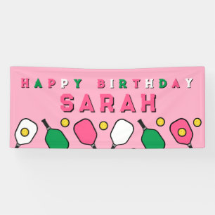 Pickleball Alles Gute zum Geburtstag Banner