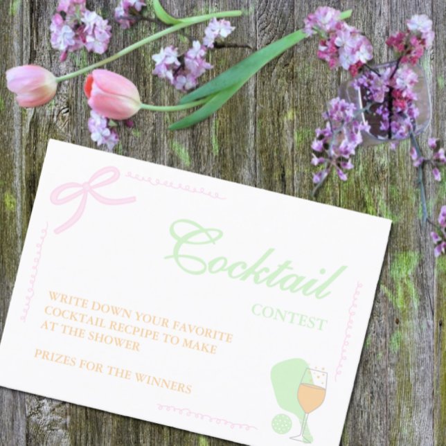 Pickleball and Prosecco Cocktail Contest Begleitkarte (Von Creator hochgeladen)