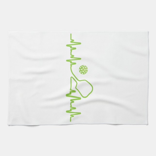 Pickleball Art für Männer Frauen Pickle Ball Pickl Geschirrtuch (Horizontal)