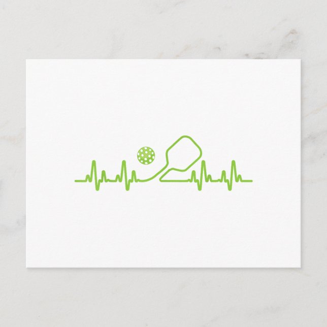 Pickleball Art für Männer Frauen Pickle Ball Pickl Postkarte (Vorderseite)