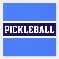 PICKLEBALL Athletic Navy Bright Blue White Stripes