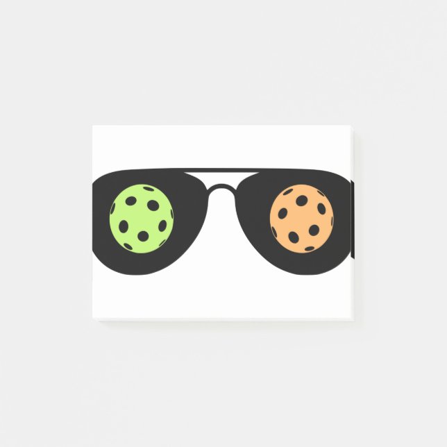 Pickleball auf meinem Kopf Post-it Klebezettel (Vorderseite)