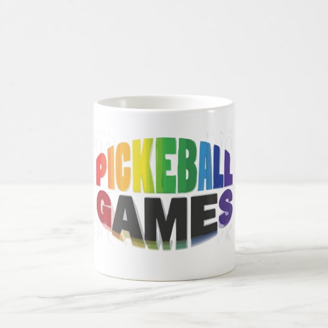 Pickleball-Aufkleber Kaffeetasse (Mittel)