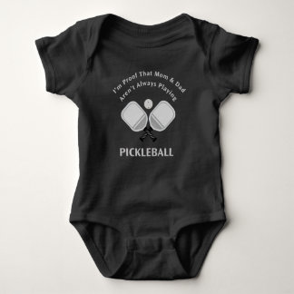 Pickleball Baby Jersey Bodysuit Strampler