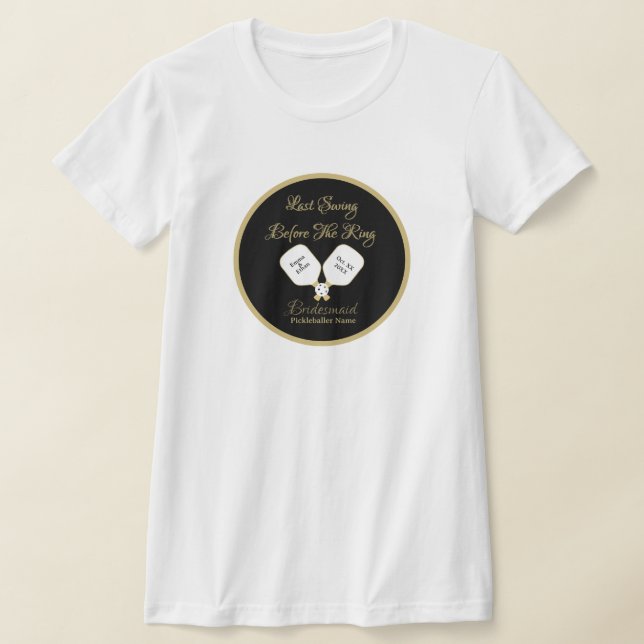 Pickleball Bach Party Hochzeitswochenende T-Shirt (Ablage )