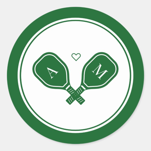 Pickleball Bachelorette Runder Aufkleber (Vorderseite)