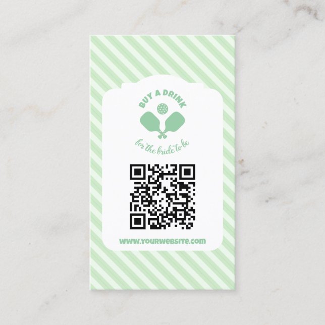 Pickleball Bachelorette Weekend Buy A Drink Begleitkarte (Vorderseite)