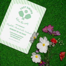 Pickleball Bachelorette Weekend Einladung