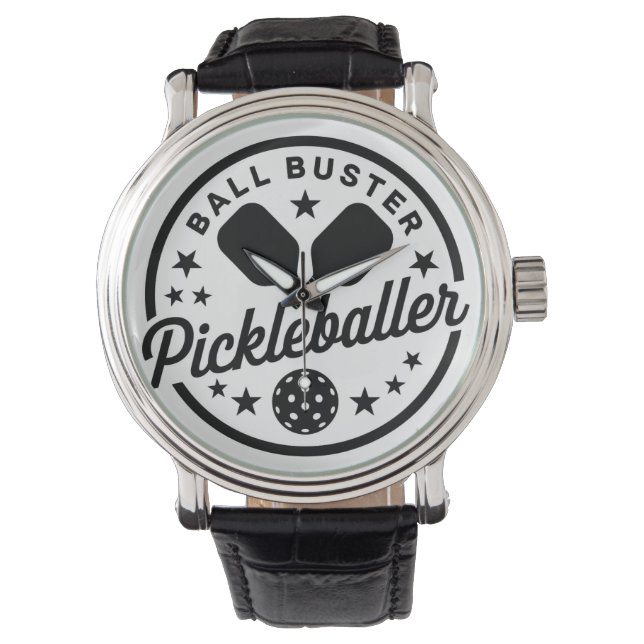 Pickleball Ball Buster Armbanduhr (Vorderseite)