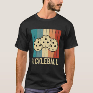 Pickleball Ball Retro Vintag 70er 80er Jahre 6 T-Shirt
