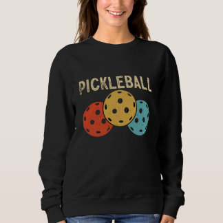 Pickleball Ball Retro Vintage 70's 80's 16 Sweatshirt