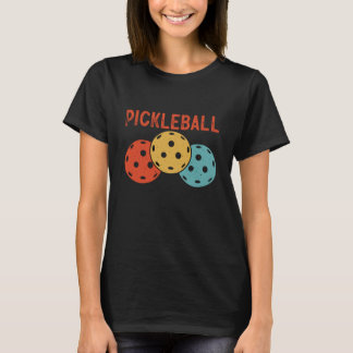 Pickleball Ball Retro Vintage 70's 80's  8 T-Shirt
