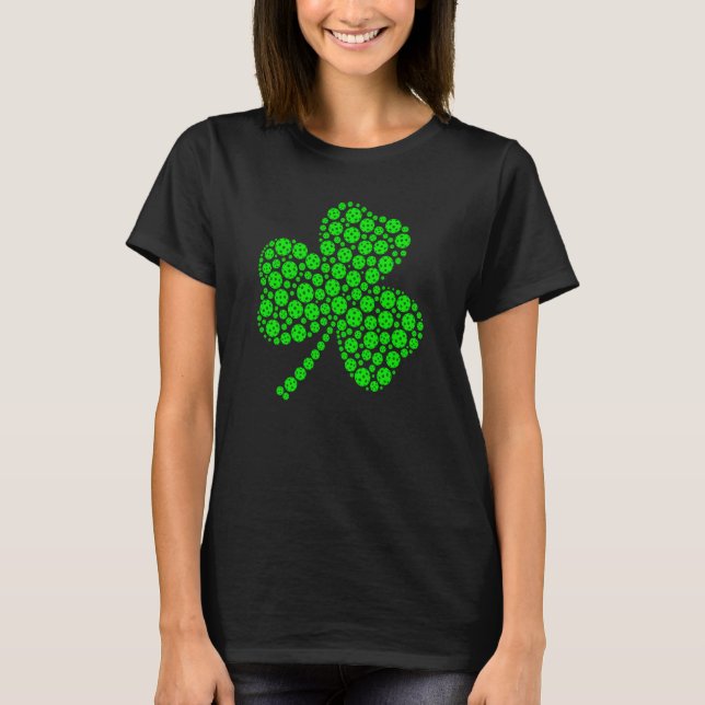 Pickleball Ball Shamrock C St Patrick's Day Men T-Shirt (Vorderseite)
